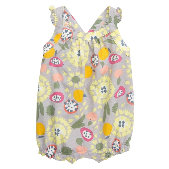 Tea Collection cross-backed romper 3-6 months - Picture 1 of 7